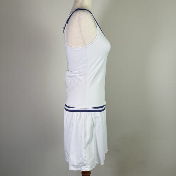 Sergio Tacchini Tennis Dress Size Medium White/Navy Preppy Pickleball Tank - Picture 12 of 15